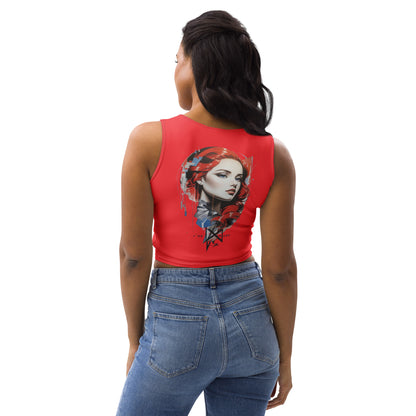 Design 1 // Women // Shirts // Croptop // Red - Viper-Size