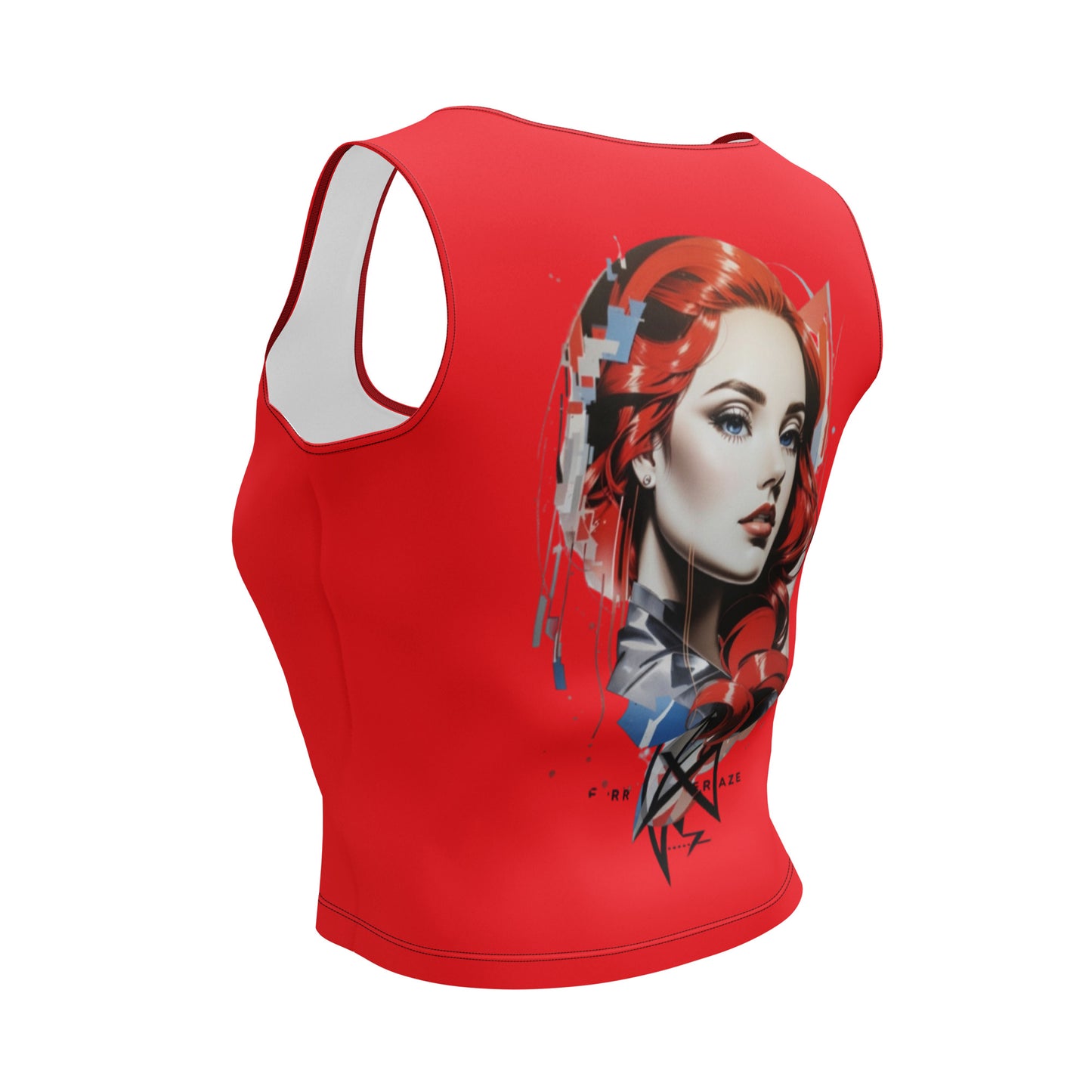 Design 1 // Women // Shirts // Croptop // Red - Viper-Size