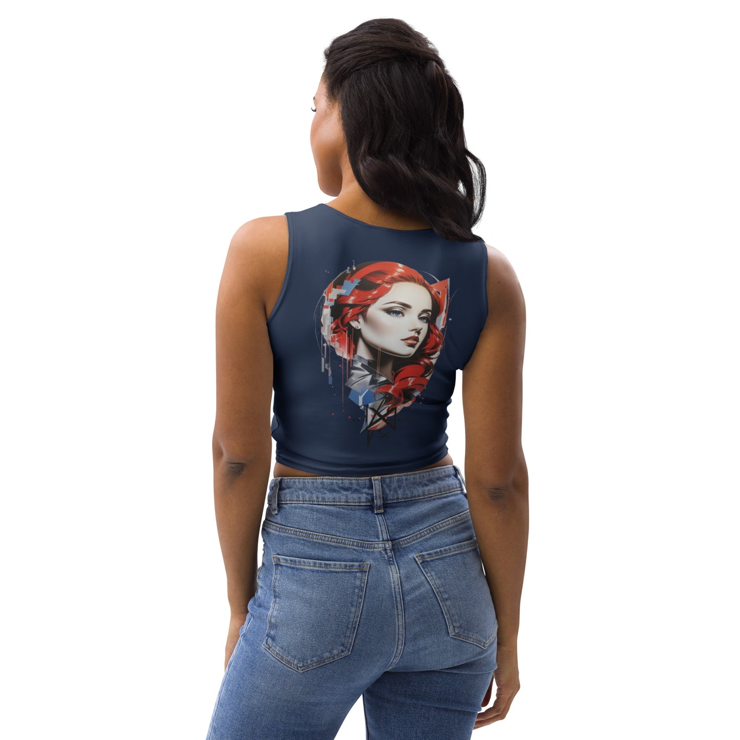 Design 1 // Women // Shirts // Croptop // Navy - Viper-Size