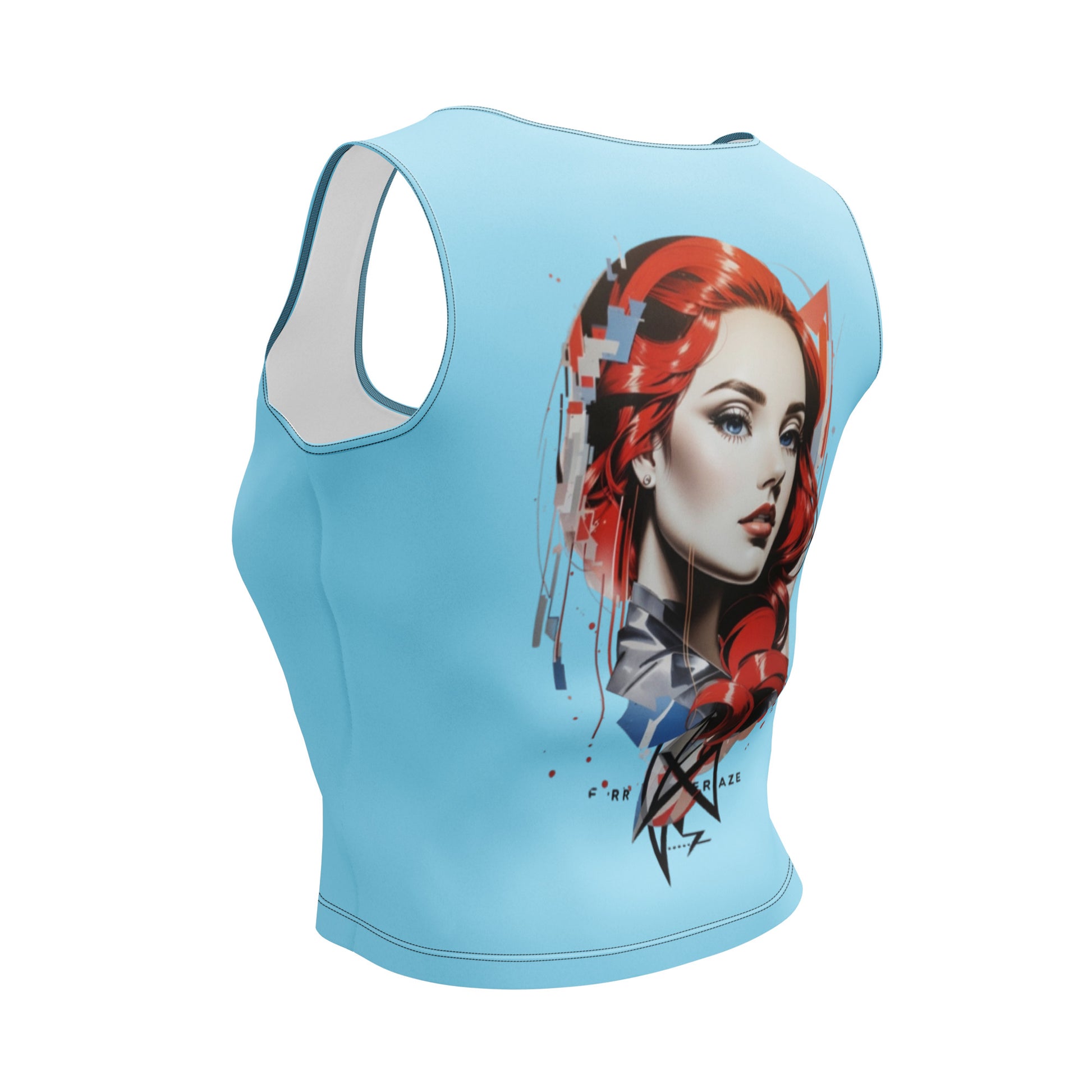 Design 1 // Women // Shirts // Croptop // Blue - Viper-Size