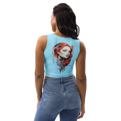 Design 1 // Women // Shirts // Croptop // Blue - Viper-Size