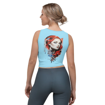 Design 1 // Women // Shirts // Croptop // Blue - Viper-Size