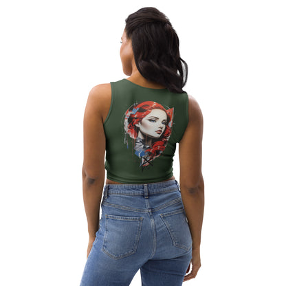 Design 1 // Women // Shirts // Croptop // Woods // Front 2 - Viper-Size