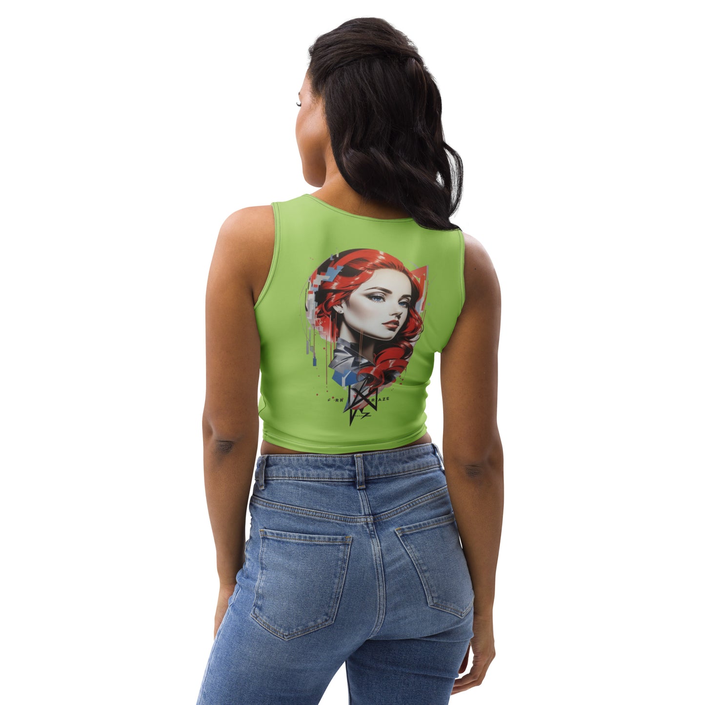 Design 1 // Women // Shirts // Croptop // Green - Viper-Size