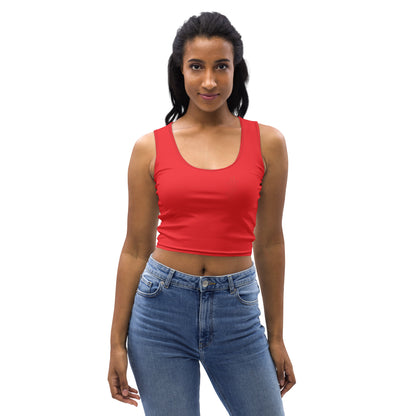 Design 1 // Women // Shirts // Croptop // Red // Front 1 - Viper-Size