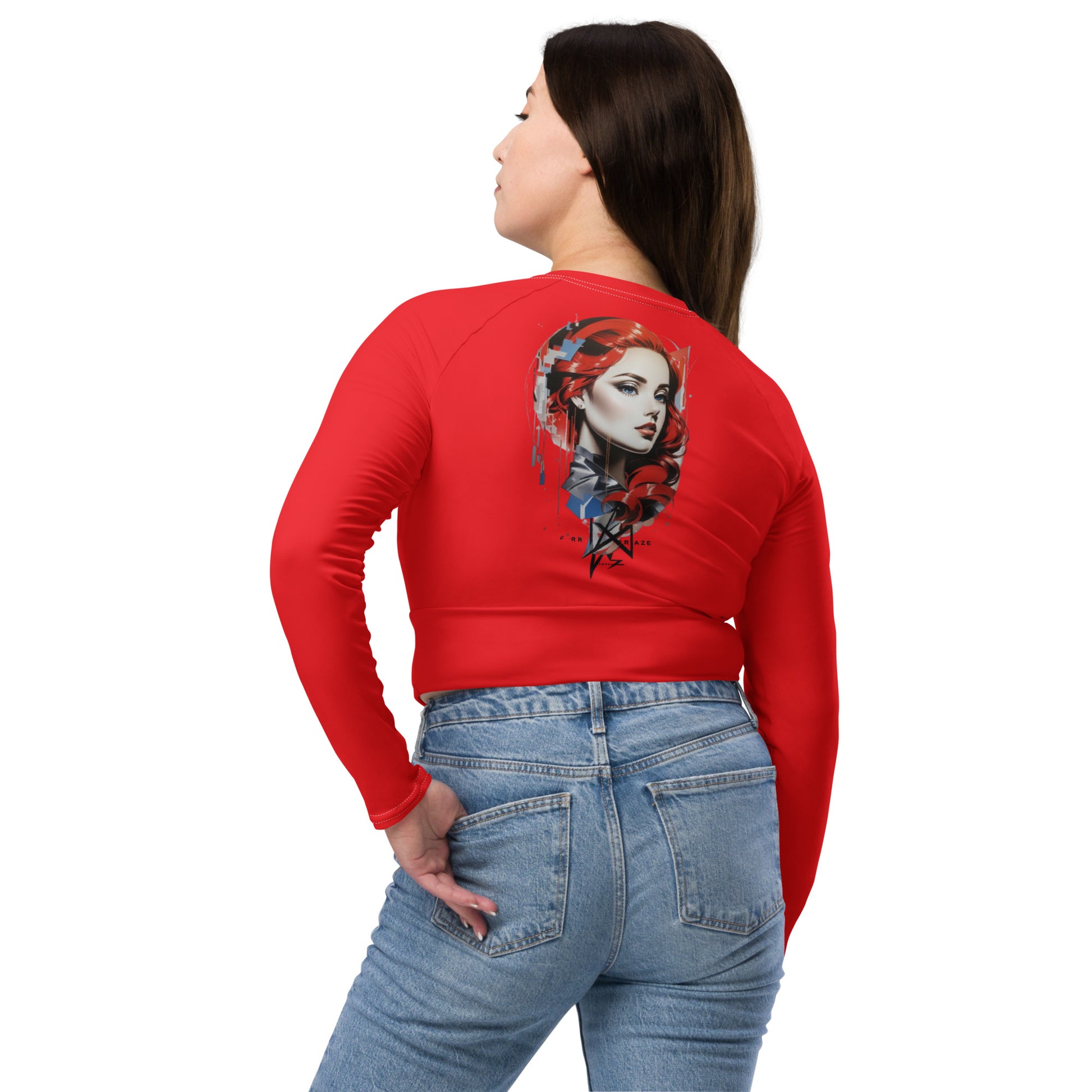 Design 1 // Women // Shirts // Longarms Croptop // Red - Viper-Size