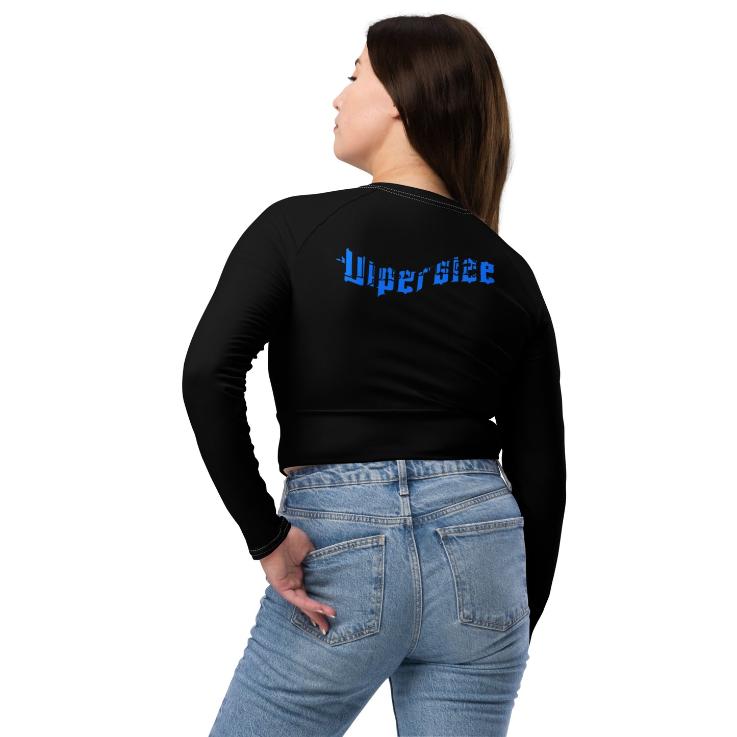 Design 2 // Women // Shirts // Long-sleeve Croptop // Black