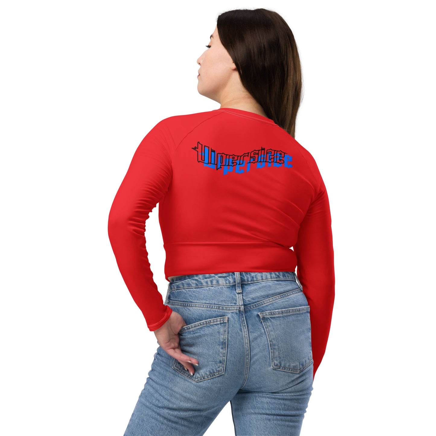 Design 2 // Women // Shirts // Long-sleeve Croptop // Red