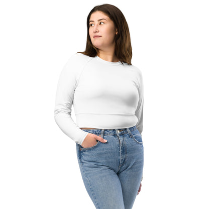 Design 2 // Women // Shirts // Long-sleeve Croptop // White