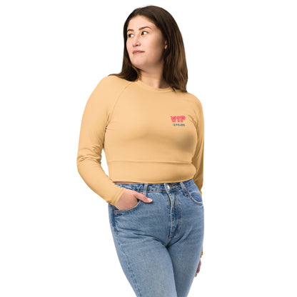 Design 2 // Women // Shirts // Long-sleeve Croptop // Beige // Front 2