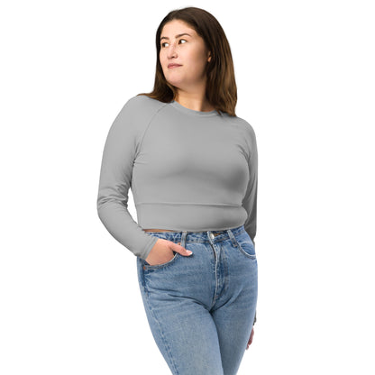 Design 2 // Women // Shirts // Long-sleeve Croptop // Grey