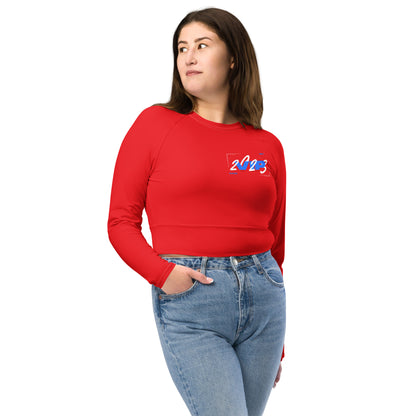 Design 2 // Women // Shirts // Long-sleeve Croptop // Red // Front 5