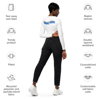 Design 2 // Women // Shirts // Long-sleeve Croptop // White