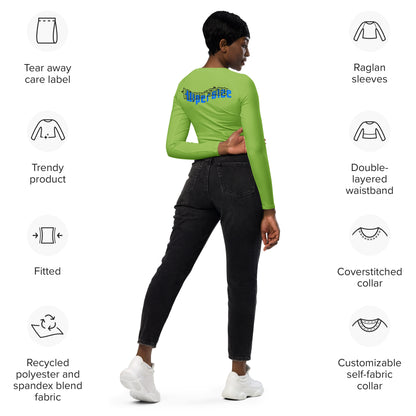 Design 2 // Women // Shirts // Long-sleeve Croptop // Green