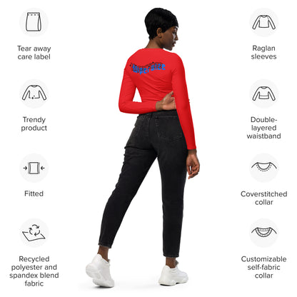 Design 2 // Women // Shirts // Long-sleeve Croptop // Red