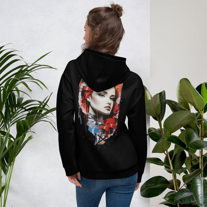 Design 1 // Unisex // Hoodies // Pulli // Black // Front 1 - Viper-Size