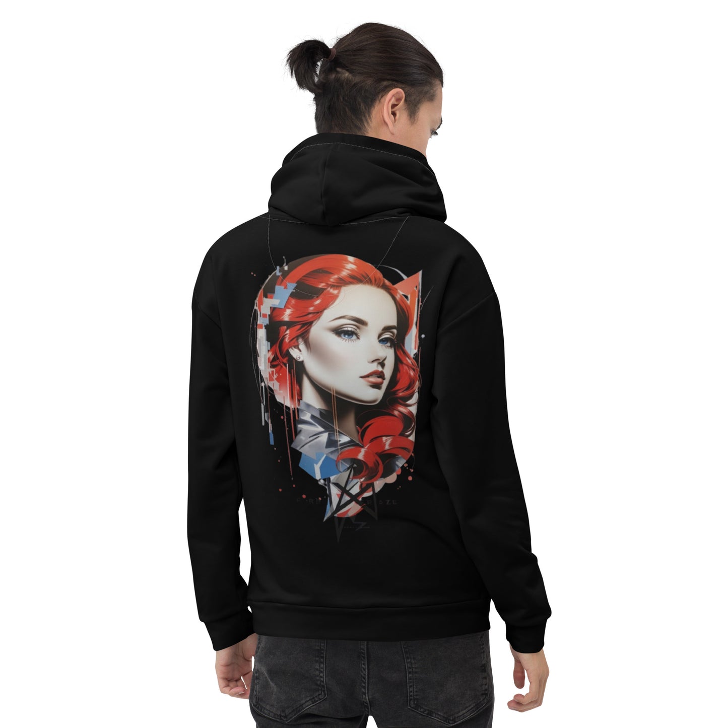 Design 1 // Unisex // Hoodies // Pulli // Black // Front 2