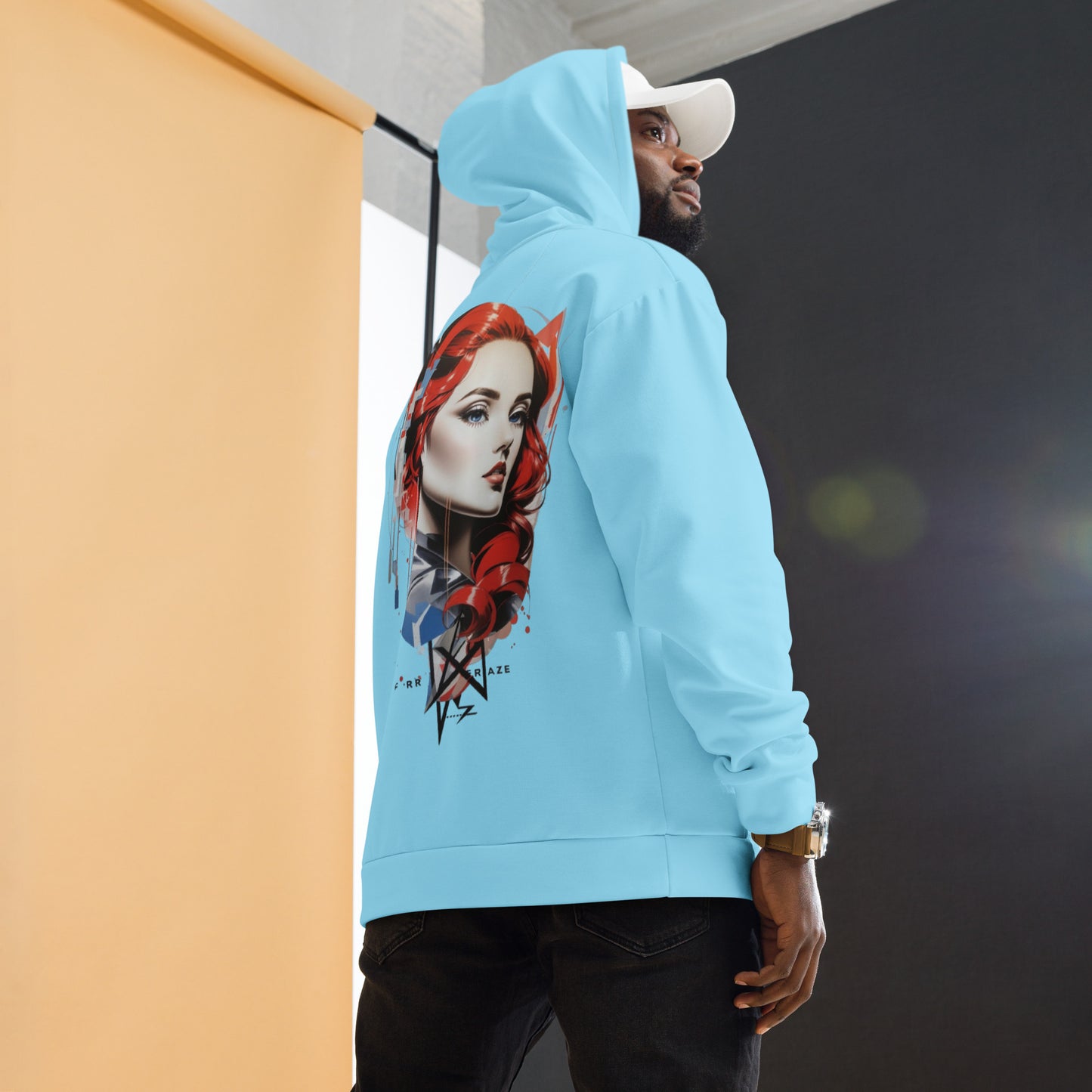 Design 1 // Unisex // Hoodies // Pulli // Blue // Front 3