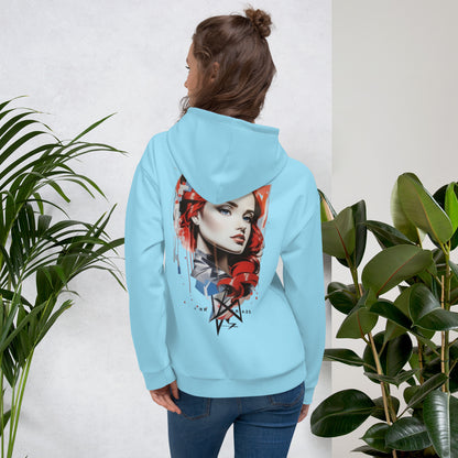 Design 1 // Unisex // Hoodies // Pulli // Blue // Front 3