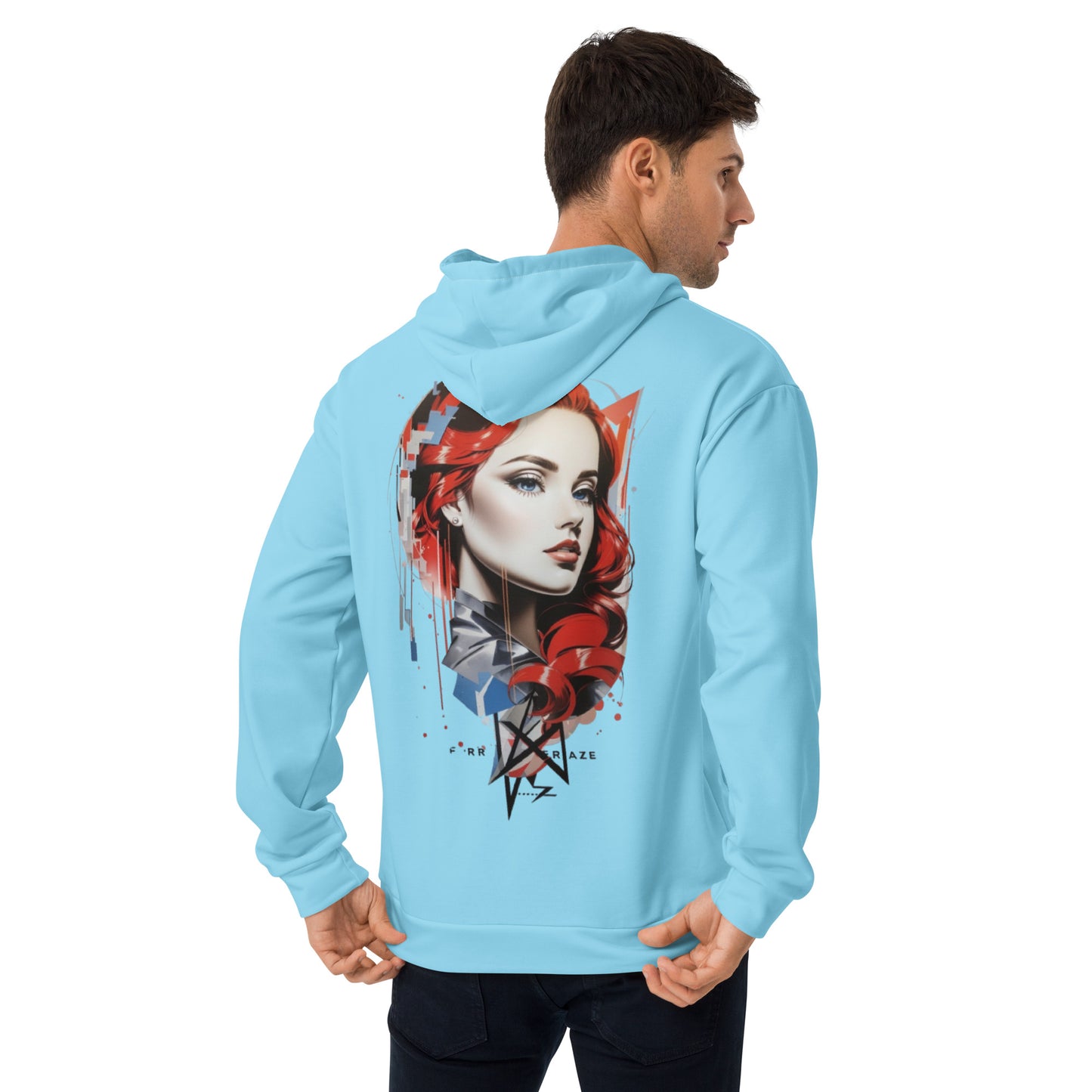 Design 1 // Unisex // Hoodies // Pulli // Blue // Front 5