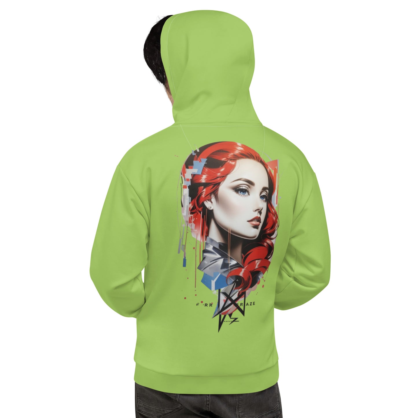 Design 1 // Unisex // Hoodies // Pulli // Green // Front 2