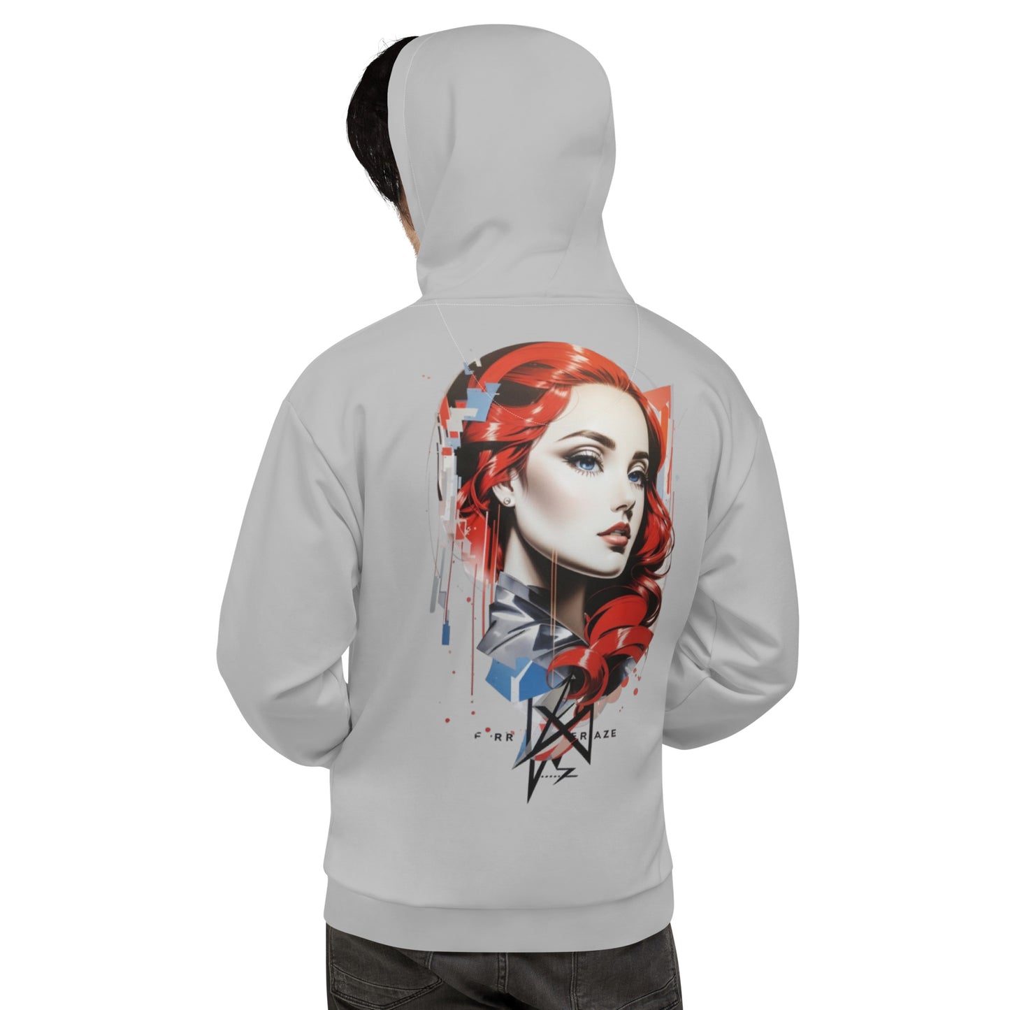 Design 1 // Unisex // Hoodies // Pulli // Grey // Front 5