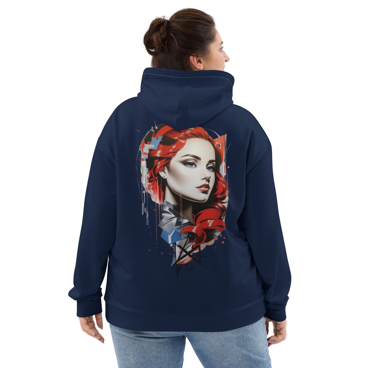 Design 1 // Unisex // Hoodies // Pulli // Navy // Front 1