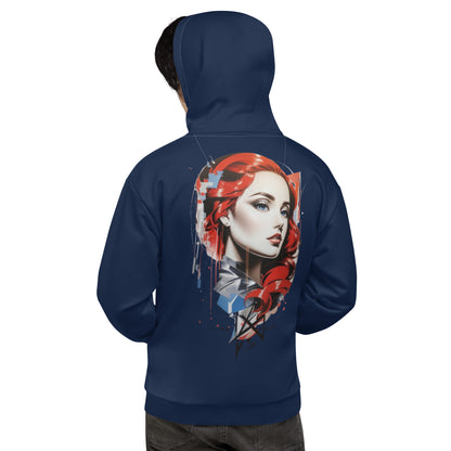 Design 1 // Unisex // Hoodies // Pulli // Navy // Front 1