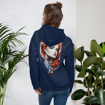 Design 1 // Unisex // Hoodies // Pulli // Navy // Front 3