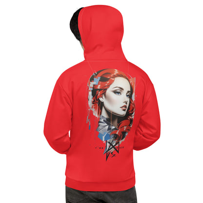 Design 1 // Unisex // Hoodies // Pulli // Red // Front 2