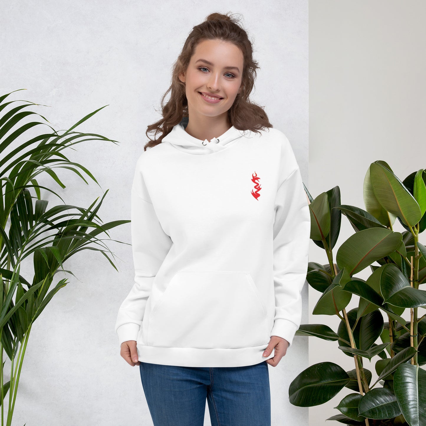 Design 1 // Unisex // Hoodies // Pulli // White // Front 1 - Viper-Size