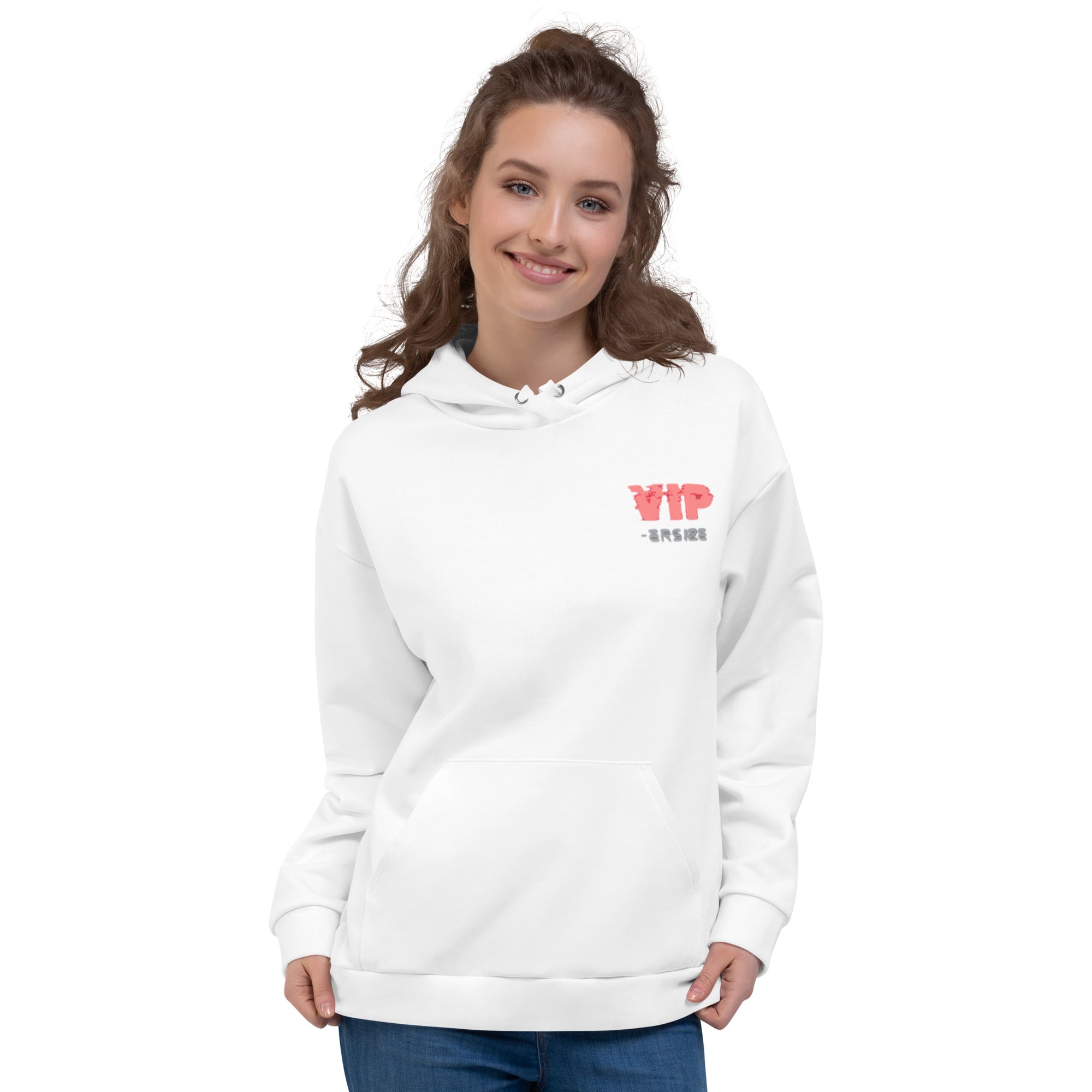 Design 1 // Unisex // Hoodies // Pulli // White // Front 2 - Viper-Size