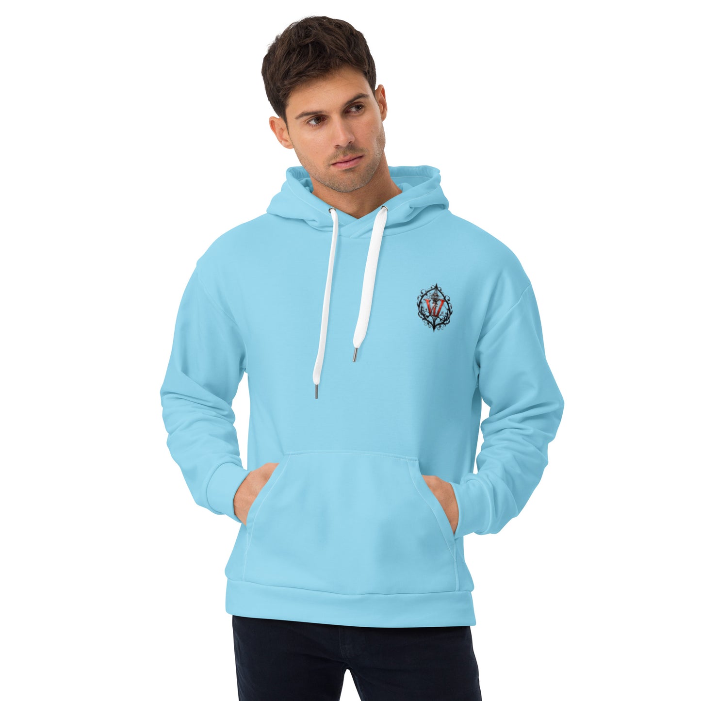 Design 1 // Unisex // Hoodies // Pulli // Blue // Front 4