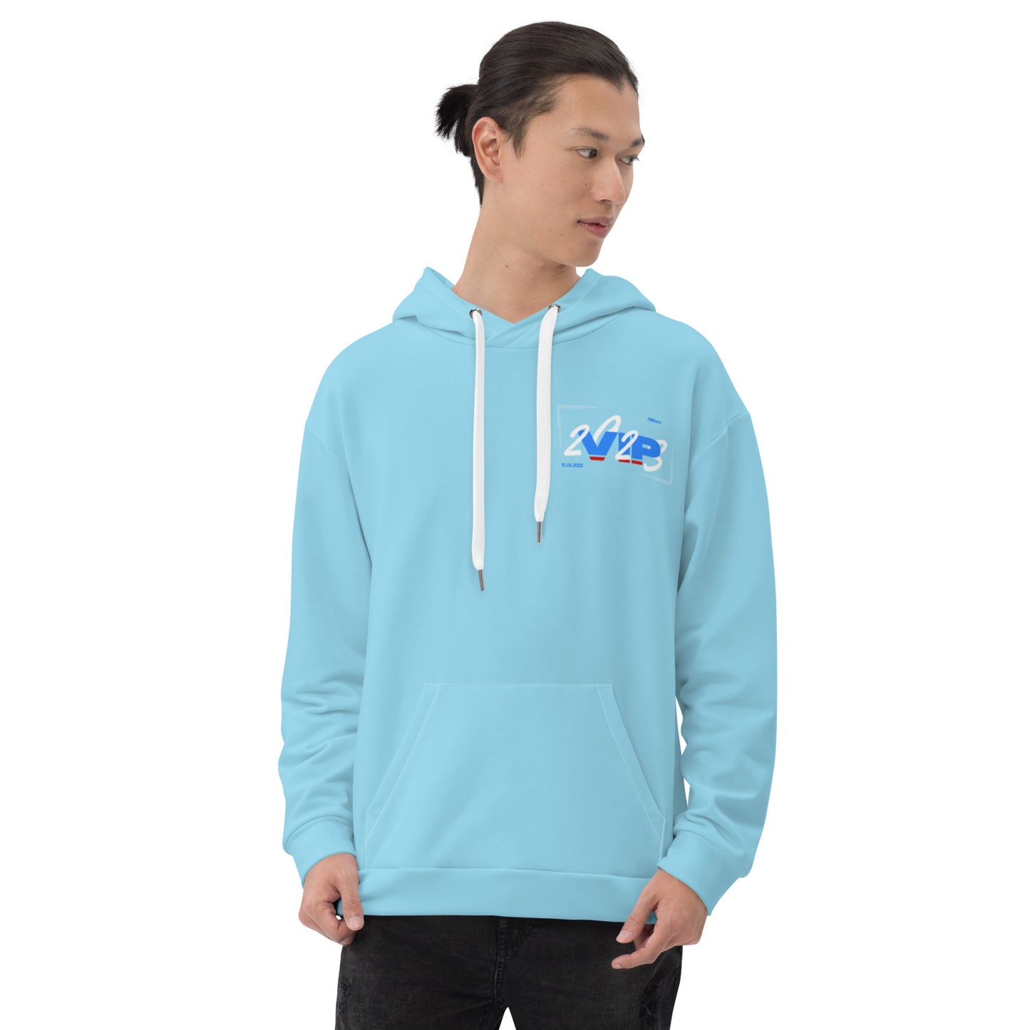 Design 1 // Unisex // Hoodies // Pulli // Blue // Front 5