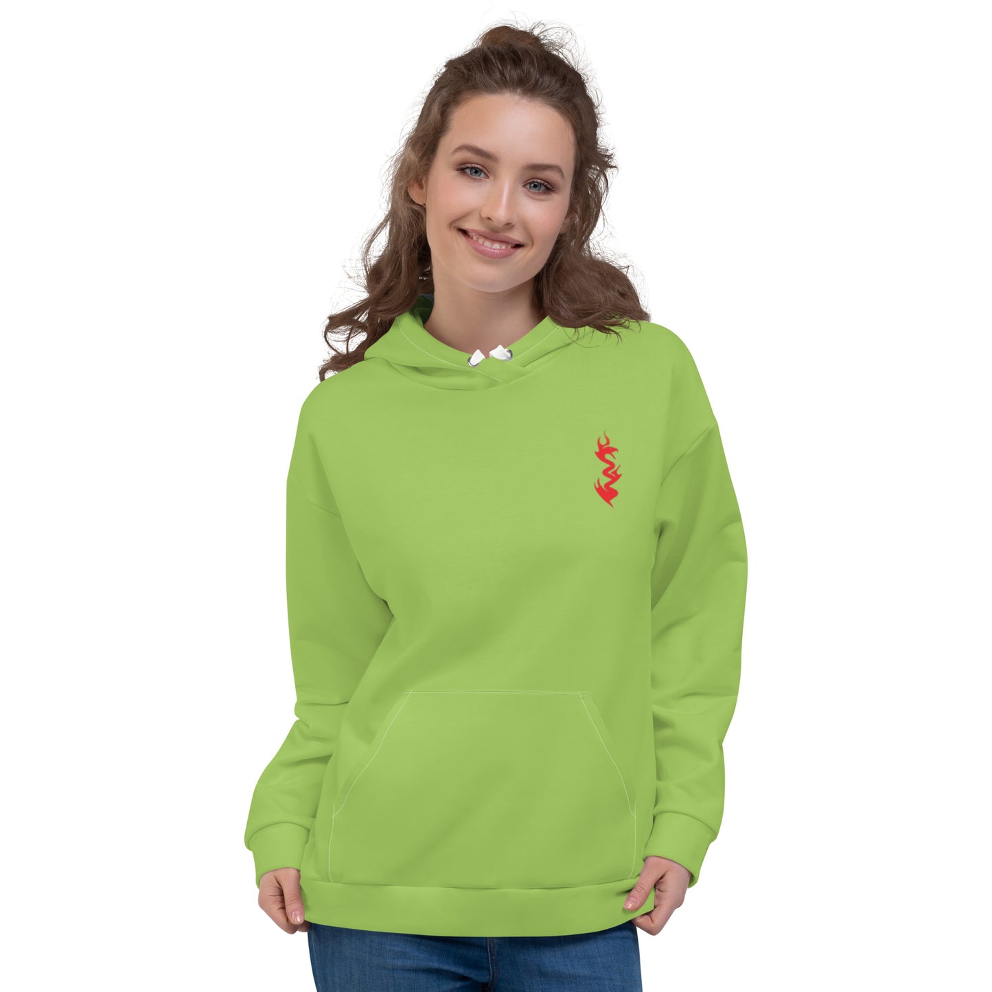 Design 1 // Unisex // Hoodies // Pulli // Green // Front 1