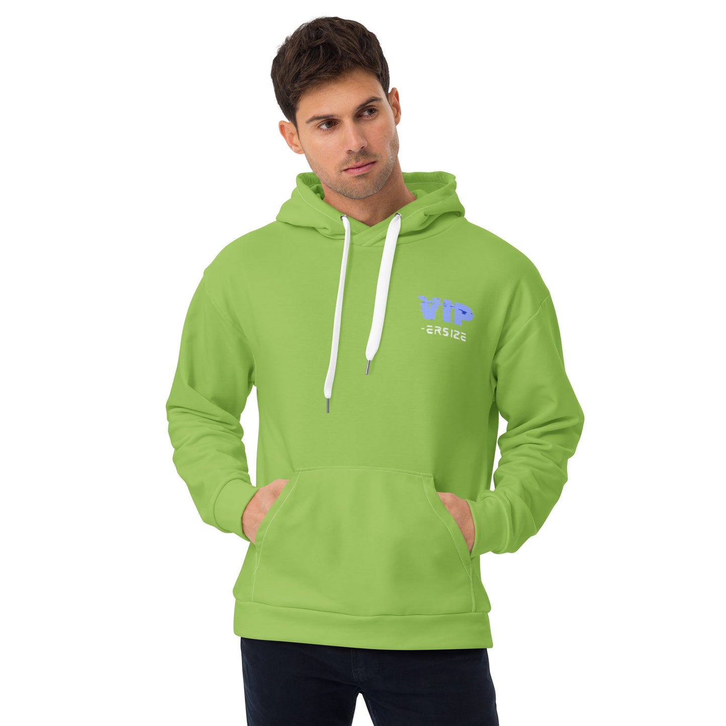 Design 1 // Unisex // Hoodies // Pulli // Green // Front 3