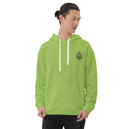 Design 1 // Unisex // Hoodies // Pulli // Green // Front 4