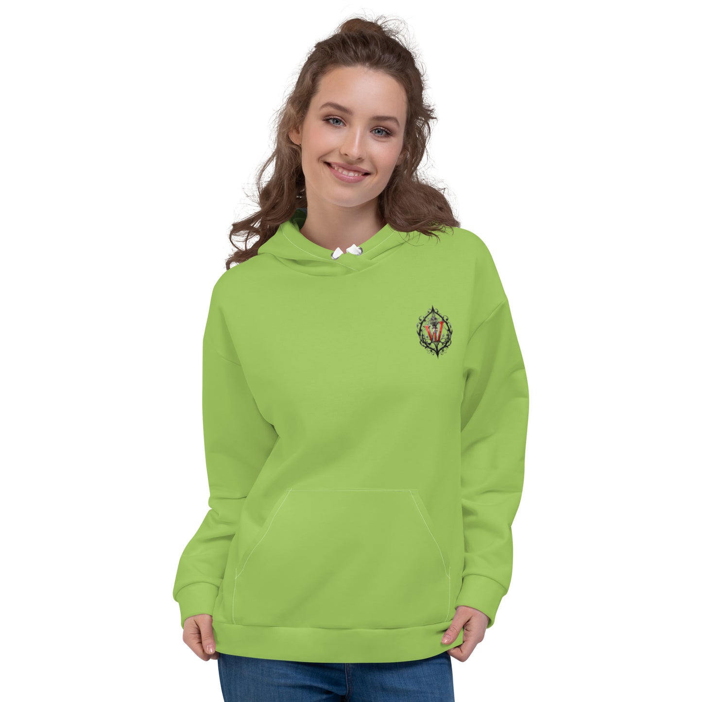 Design 1 // Unisex // Hoodies // Pulli // Green // Front 4