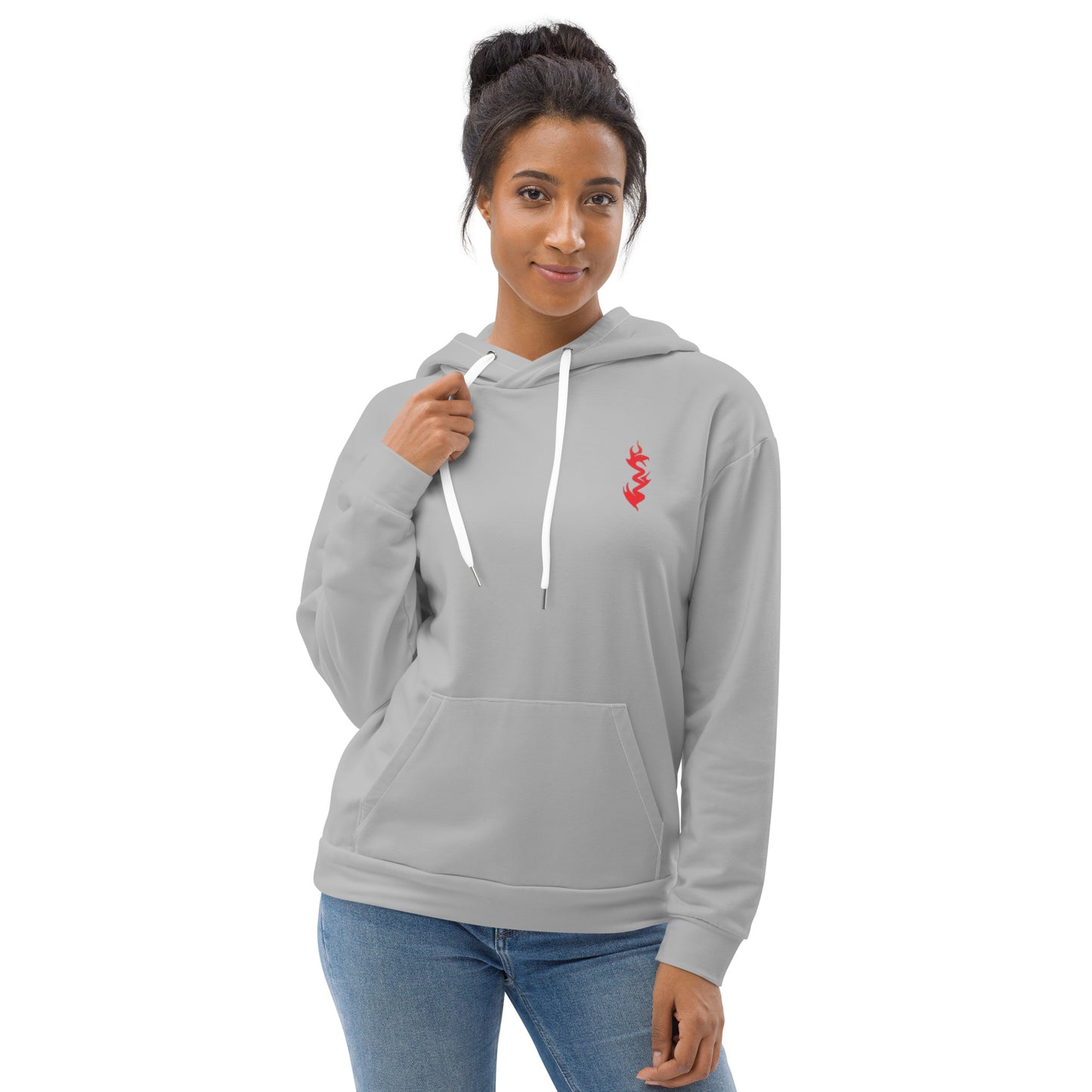 Design 1 // Unisex // Hoodies // Pulli // Grey // Front 1