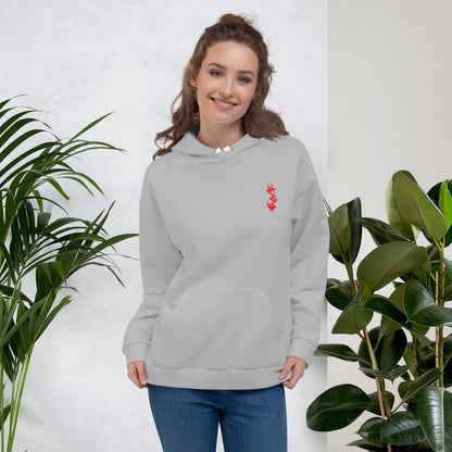 Design 1 // Unisex // Hoodies // Pulli // Grey // Front 1