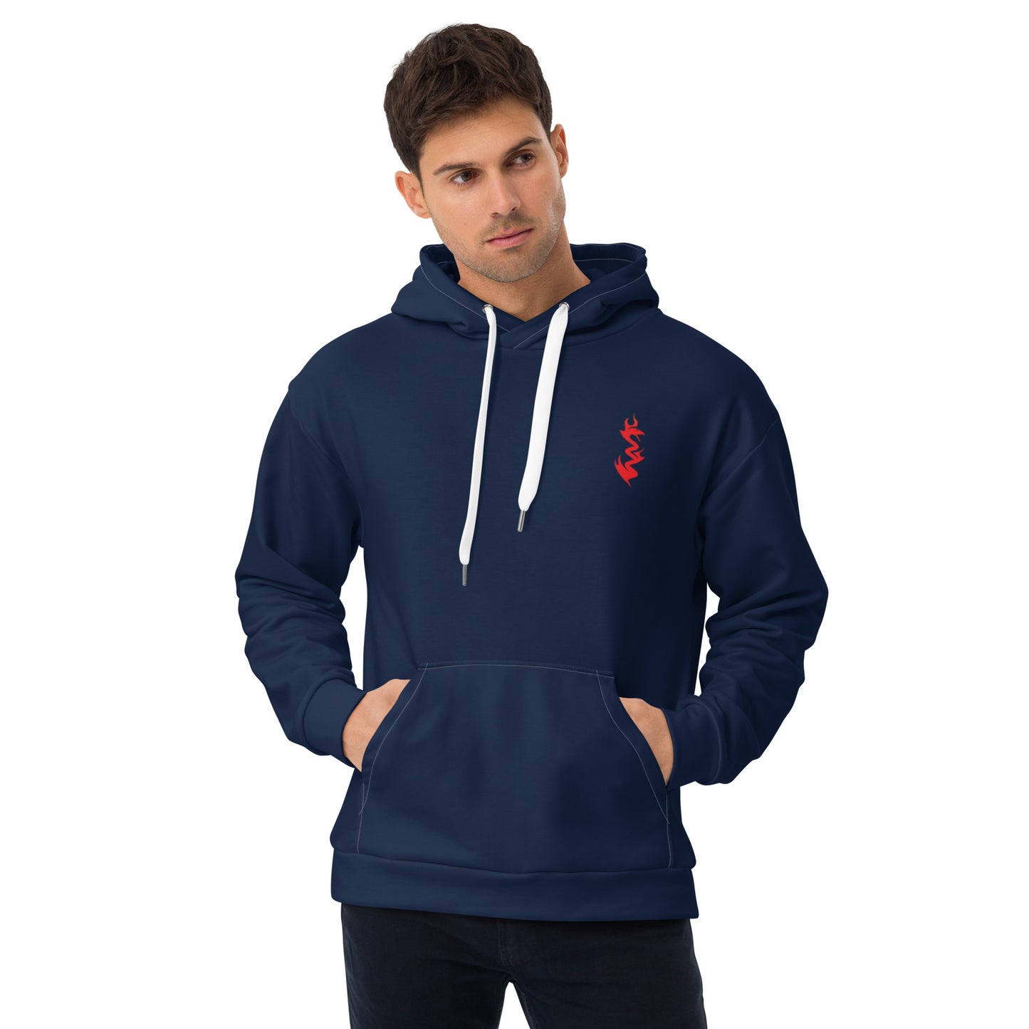 Design 1 // Unisex // Hoodies // Pulli // Navy // Front 1