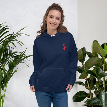 Design 1 // Unisex // Hoodies // Pulli // Navy // Front 1