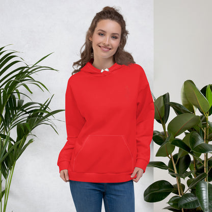 Design 1 // Unisex // Hoodies // Pulli // Red // Front 1