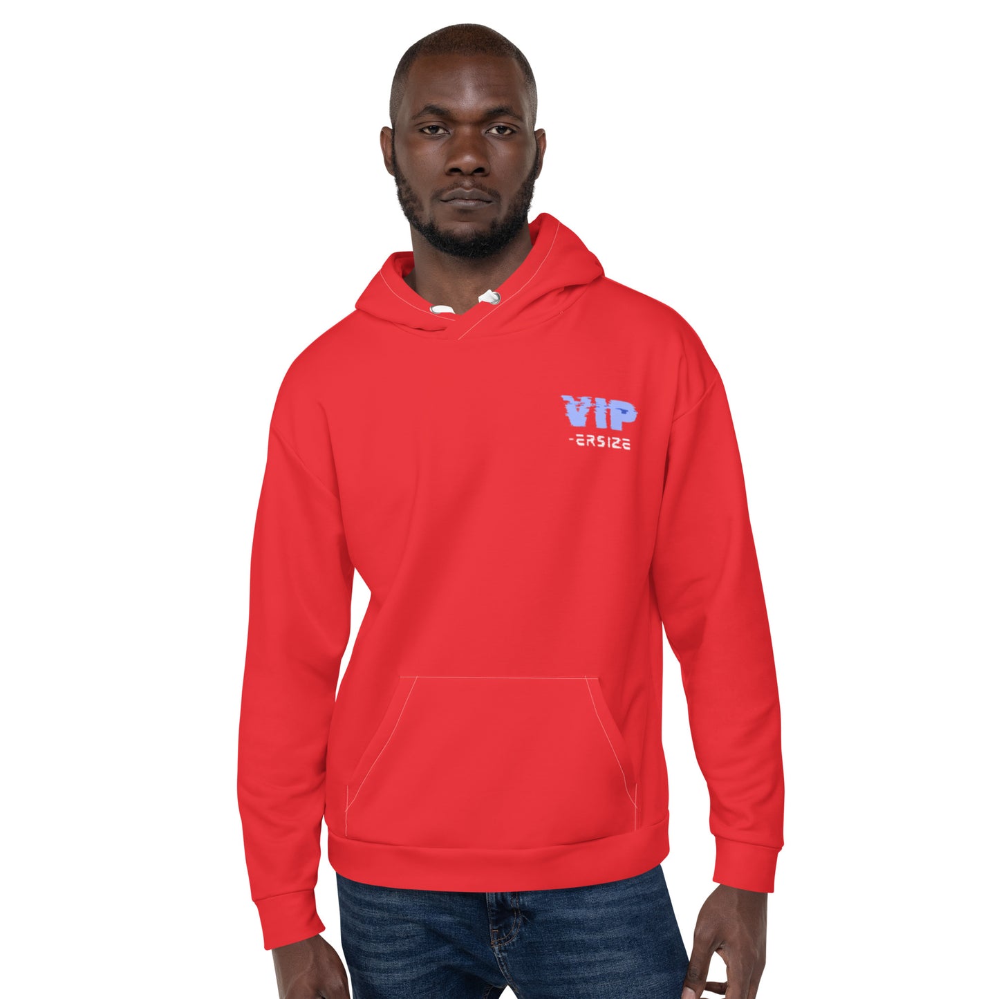 Design 1 // Unisex // Hoodies // Pulli // Red // Front 3