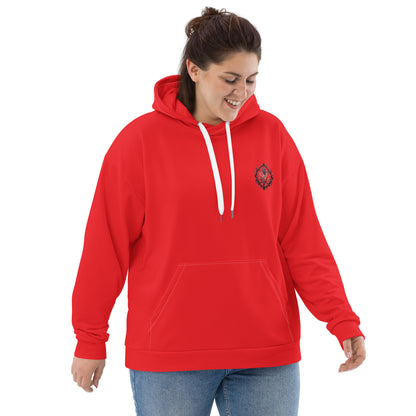 Design 1 // Unisex // Hoodies // Pulli // Red // Front 4