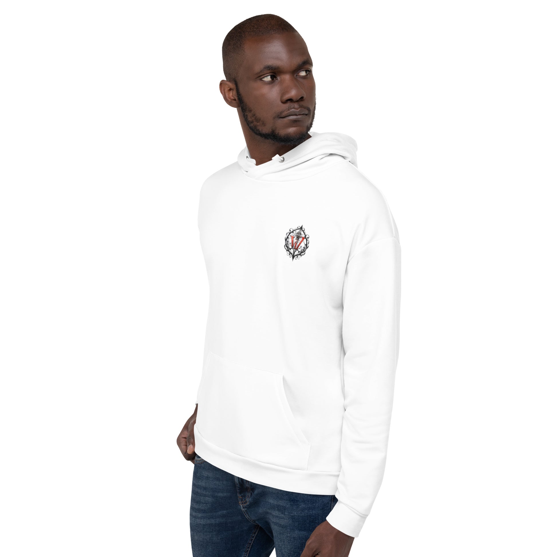 Design 1 // Unisex // Hoodies // Pulli // White // Front 4 - Viper-Size