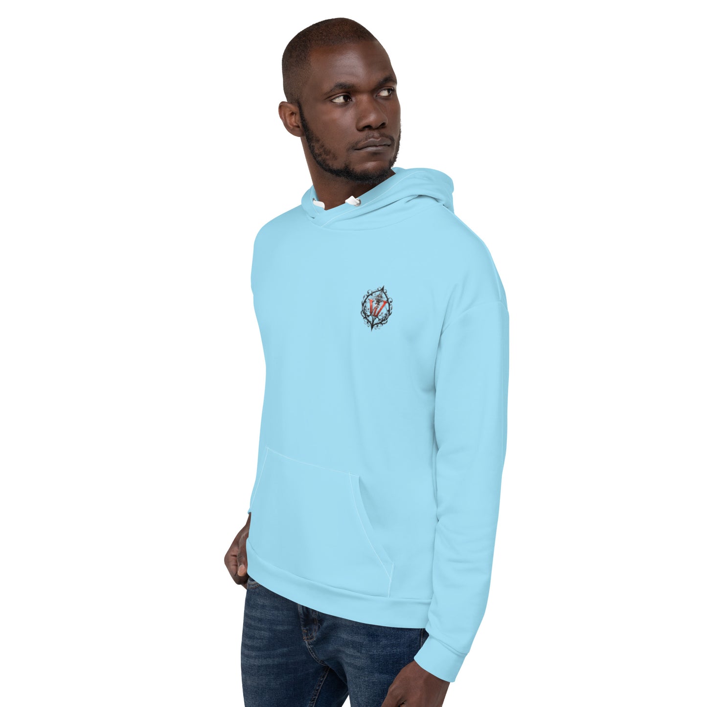 Design 1 // Unisex // Hoodies // Pulli // Blue // Front 4