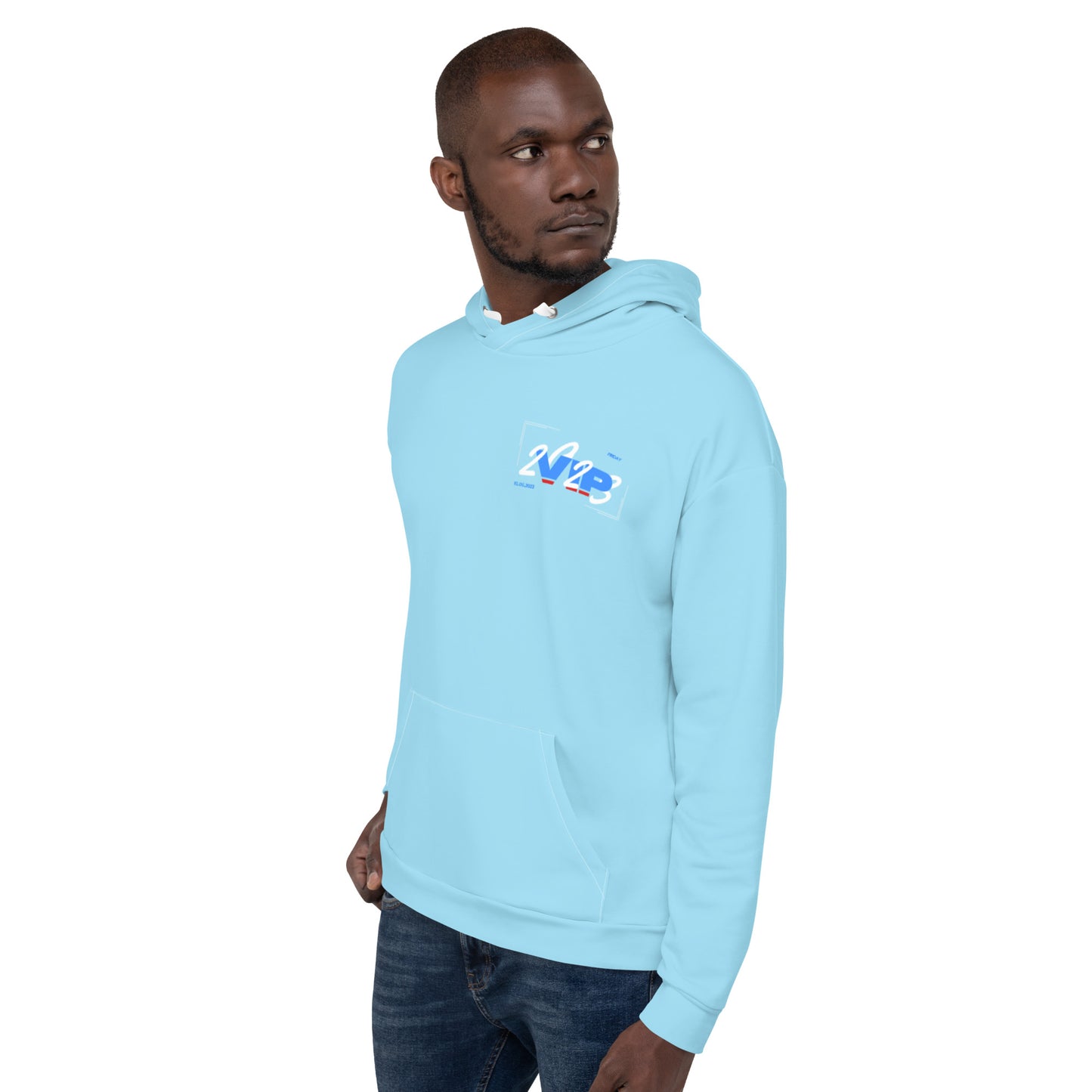 Design 1 // Unisex // Hoodies // Pulli // Blue // Front 5