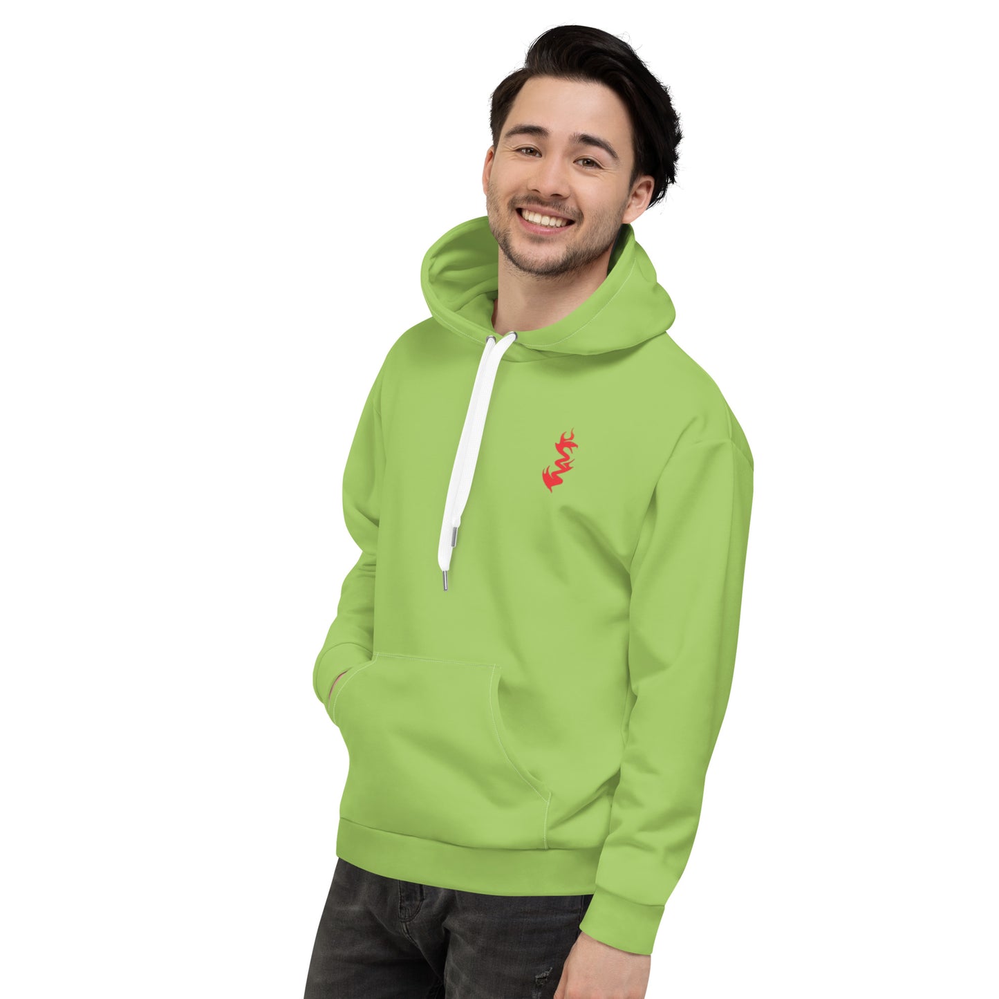 Design 1 // Unisex // Hoodies // Pulli // Green // Front 1