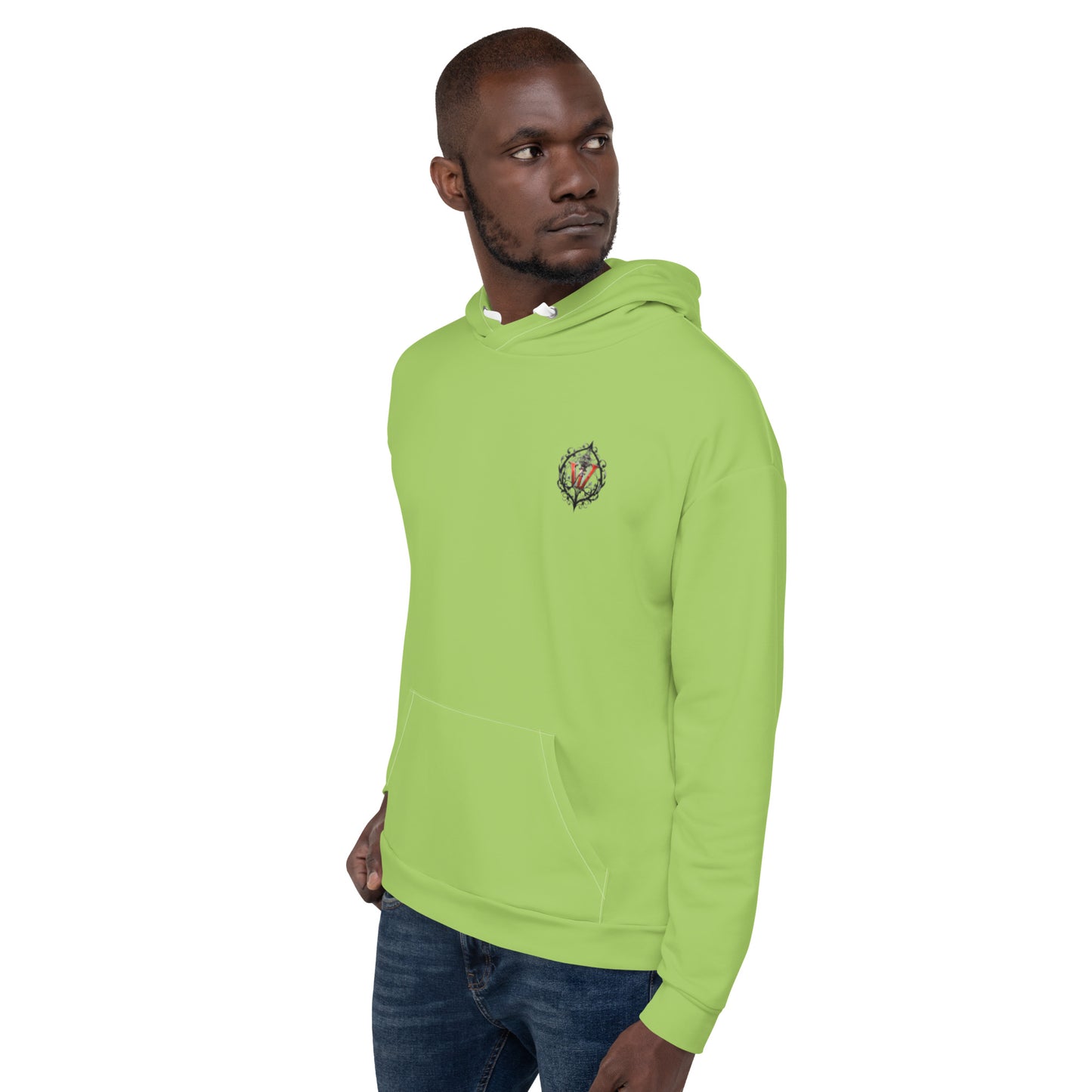 Design 1 // Unisex // Hoodies // Pulli // Green // Front 4